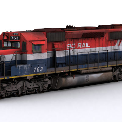 BC Rail SD40-2 763-767