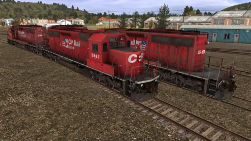 CP SD40-2 5868-5879 Dual Flags - Image 2
