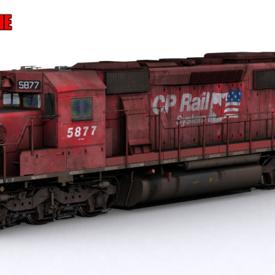 CP SD40-2 5868-5879 Dual Flags