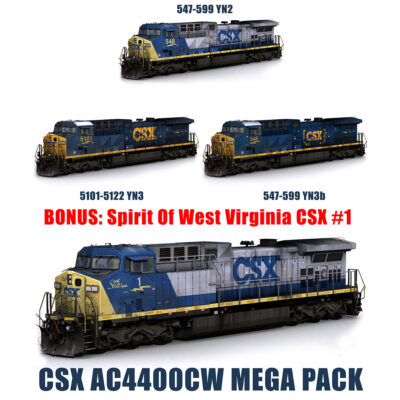 ᵇ CSX AC4400CW Radial Trucks Late Phase Pack