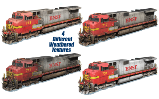 BNSF C44-9W 700-799 (Fake Bonnet) - Image 2