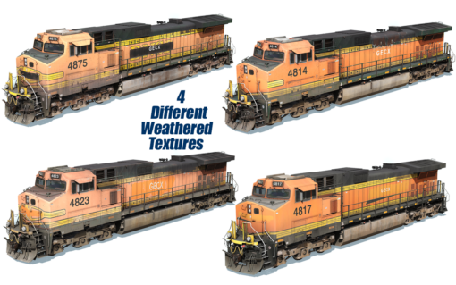 GECX (EX-BNSF) C44-9W 4772-4877 - Image 3
