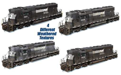 NS (EX-NW) SD40-2 1625-1635 - Image 3