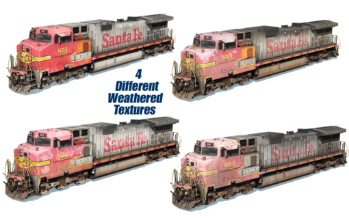BNSF (EX-ATSF) C44-9W 650-699 - Image 3