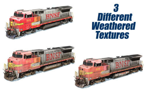 BNSF (FakeBonnet) B40-8W 500-599 - Image 3