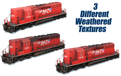 CP Rail SD40-2B 5475-5485 - Image 2