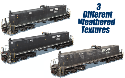 NS Hump Pack (SD40-2 6139-6188 + NS RPU6 Slug) - Image 3
